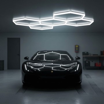 Plafonnier LED HEXLINE LED/216W/230V 6500K 208x300 cm blanc