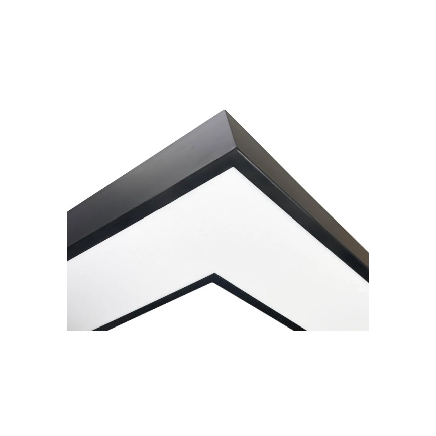 Plafonnier LED LED/100W/230V 3000/4000/6500K 80x80 cm noir