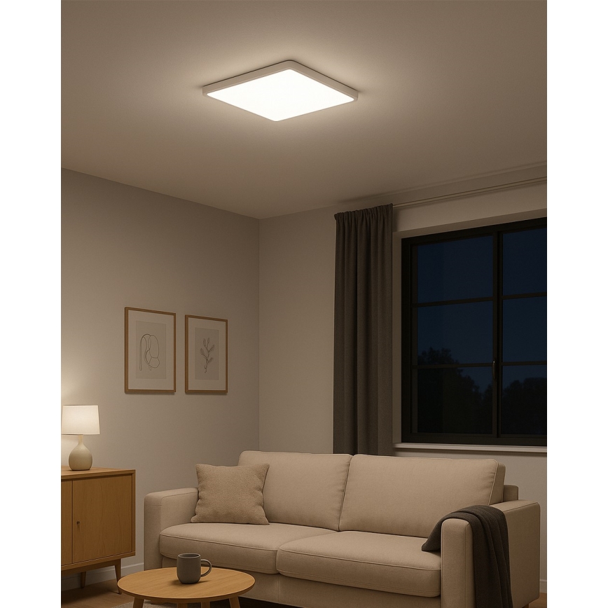 Plafonnier LED LED/24W/230V 3000/4000/6500K 30x30 cm blanc