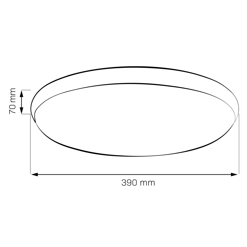 Plafonnier LED LIBRA LED/24W/230V 4000K Ø 39 cm chrome brillant
