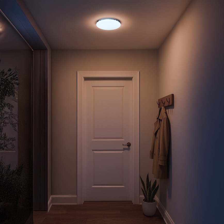 Plafonnier LED MAYA 10 W / 230 V Ø 26 cm chrome brillant