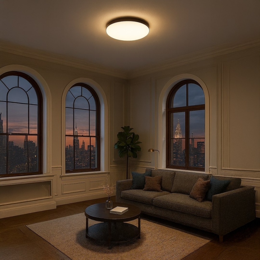 Plafonnier LED MAYA LED/36W/230V Ø 50 cm noir