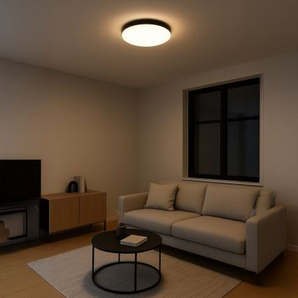 Plafonnier LED MAYA LED/36W/230V Ø 50 cm noir