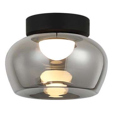 Plafonnier LED NADIA LED/9W/230V Ø 16 cm fumé/noir
