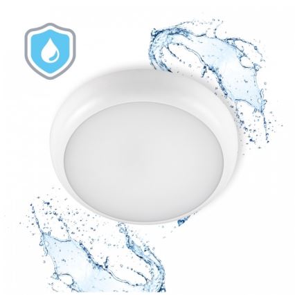 Plafonnier LED pour salle de bains DEFENDER LED/12/18/24W/230V 3000/4000/6500K IP65 Ø 30 cm blanc