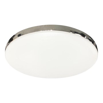 Plafonnier LED pour salle de bains MAYA, 15 W, 230 V, Ø 33 cm, IP44, chrome brillant