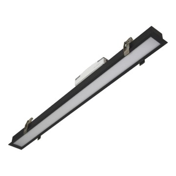 Plafonnier LED REDOM LED/24W/230V 4000K 60 cm noir