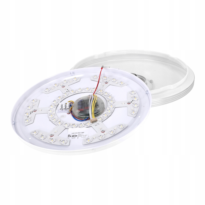 Plafonnier LED RGBW dimmable avec haut-parleur LED/60W/230V 3000-6000K Ø 40 cm blanc + télécommande