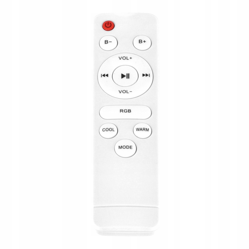 Plafonnier LED RGBW dimmable avec haut-parleur LED/60W/230V 3000-6000K Ø 40 cm blanc + télécommande