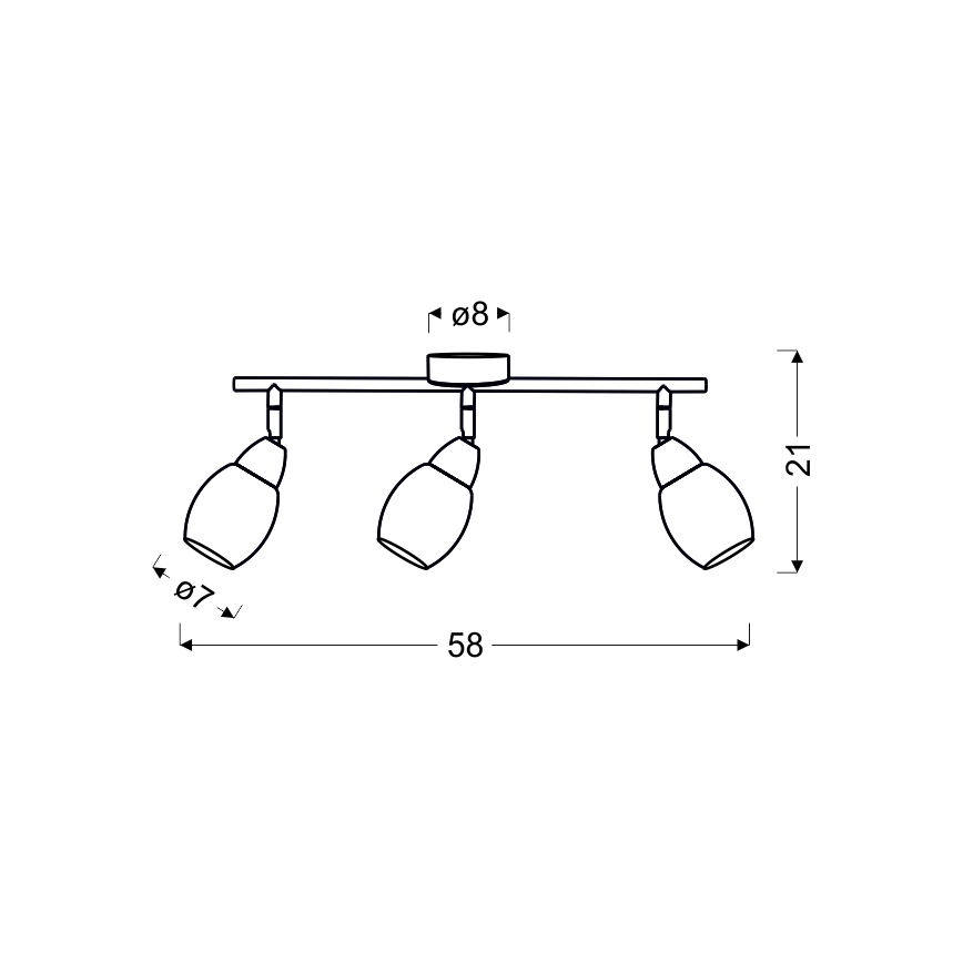 Plafonnier LED RICO 3xLED/6W/230V