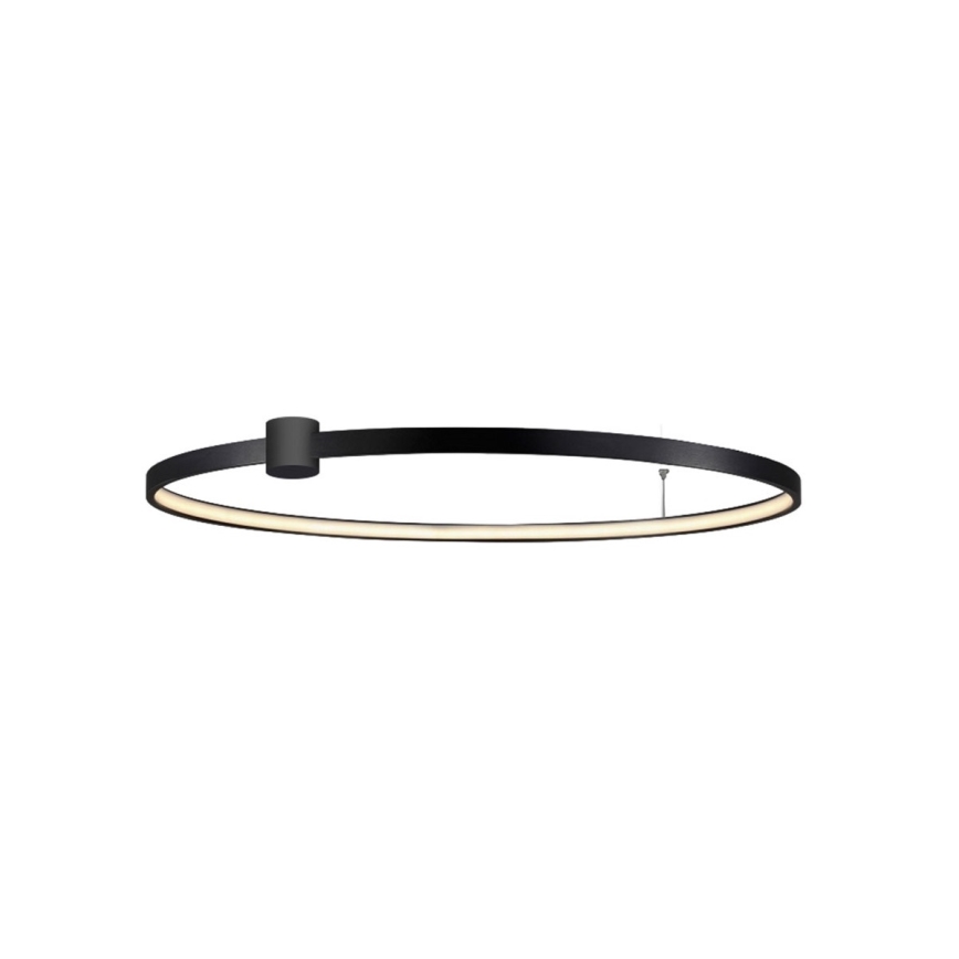 Plafonnier LED RING S LED/50W/230V 3000/4000/6000K Ø 90 cm noir