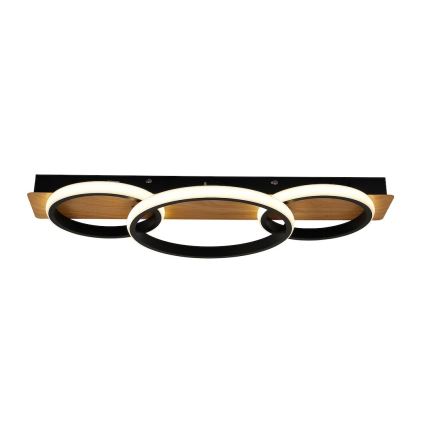 Plafonnier LED ROWENA LED/18W/230V noir/marron