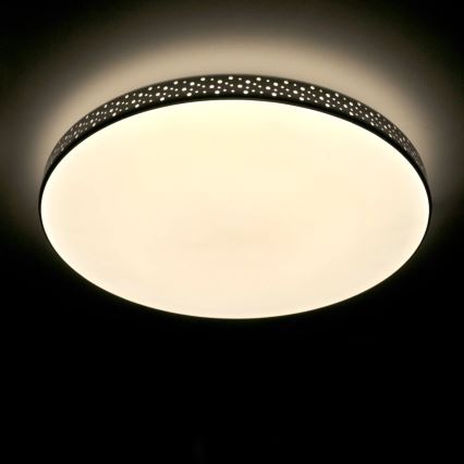 Plafonnier LED salle de bain MOON LED/18W/230V noir IP44