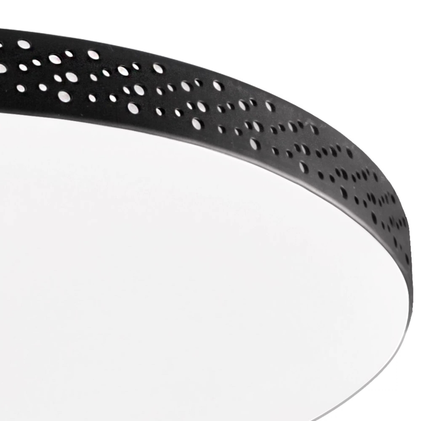 Plafonnier LED salle de bain MOON LED/18W/230V noir IP44