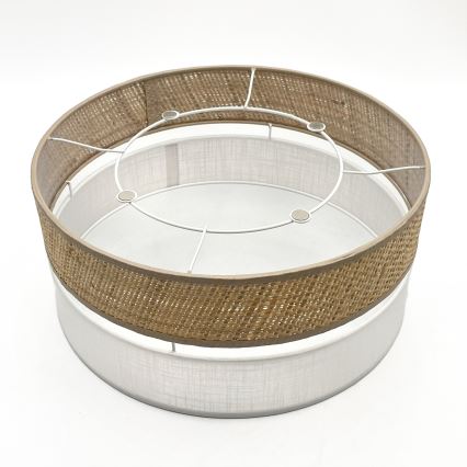 Plafonnier LED SIRJA BOHO LED/20W/230V 4000K Ø 35 cm beige/blanc