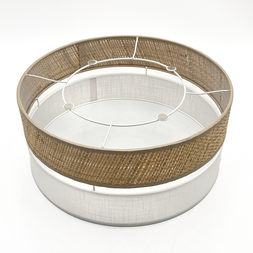 Plafonnier LED SIRJA BOHO LED/20W/230V 4000K Ø 35 cm beige/blanc