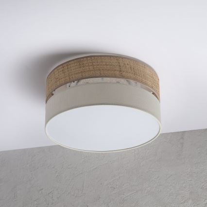 Plafonnier LED SIRJA BOHO LED/20W/230V 4000K Ø 35 cm beige/crème
