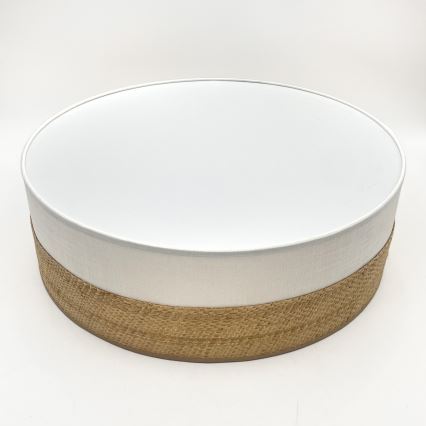 Plafonnier LED SIRJA BOHO, 36 W, 230 V, 4000 K, Ø 45 cm, beige/blanc