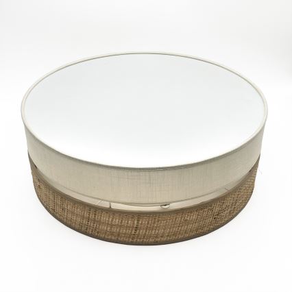 Plafonnier LED SIRJA BOHO, 36 W, 230 V, 4000 K, Ø 45 cm, beige/crème