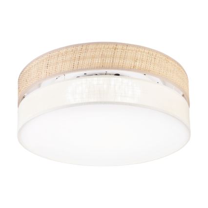Plafonnier LED SIRJA BOHO, 36 W, 230 V, 4000 K, Ø 45 cm, beige/crème