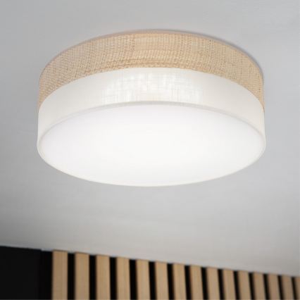 Plafonnier LED SIRJA BOHO LED/36W/230V 4000K Ø 45 cm beige/crème