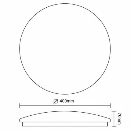 Plafonnier à intensité variable LED STAR LED/36W/230V 3000-6500K + télécommande