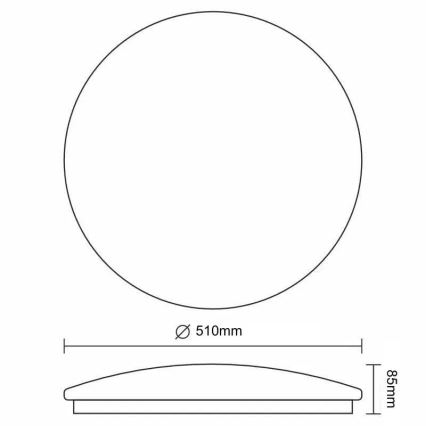 Plafonnier à intensité variable LED STAR LED/48W/230V 3000-6500K + télécommande