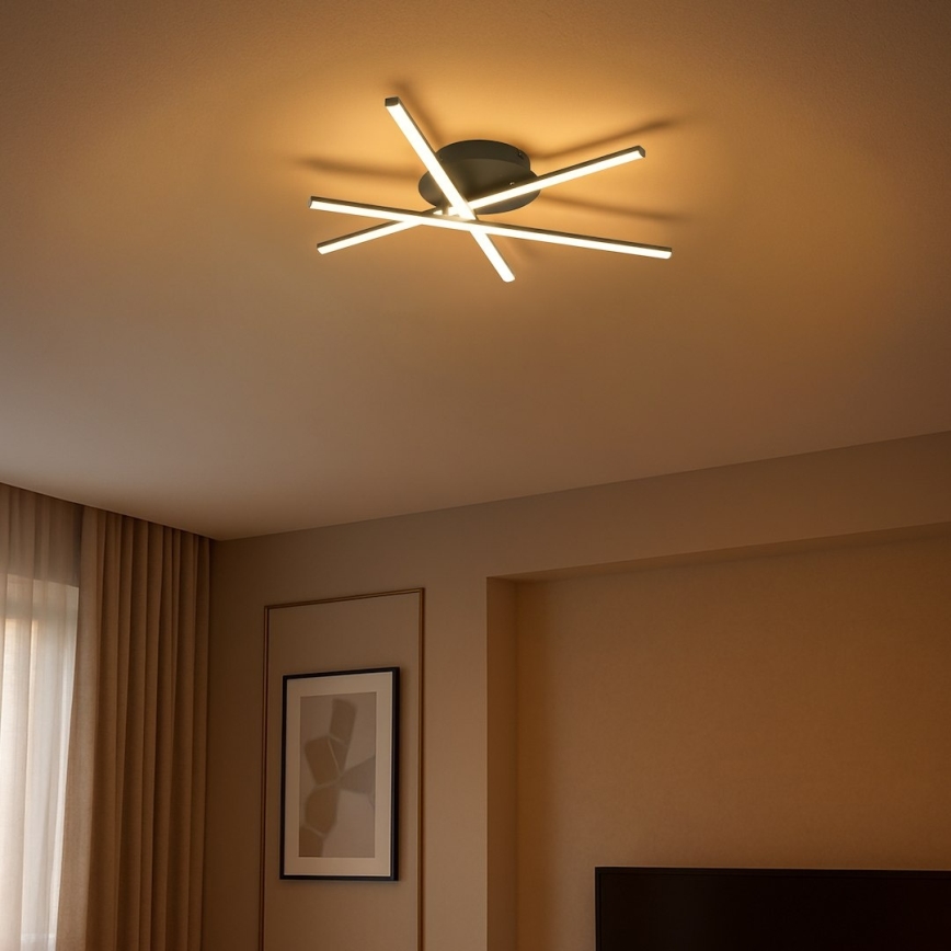 Plafonnier LED STICK LED/12W/230V noir