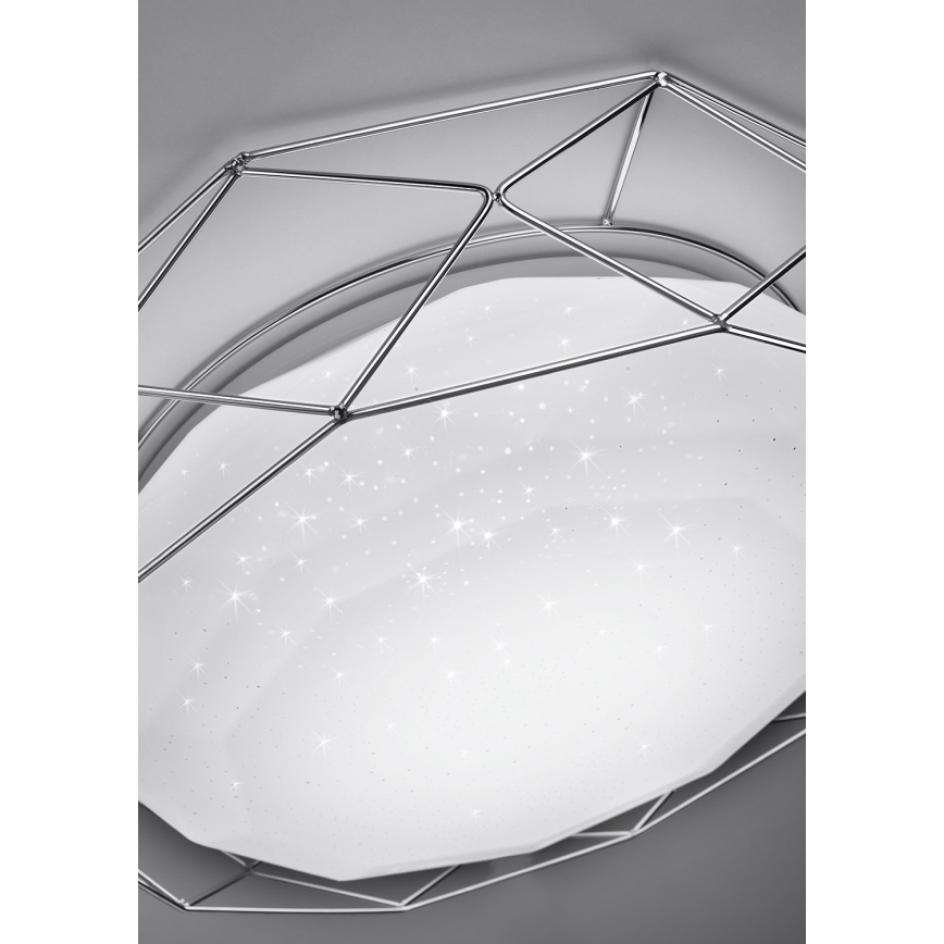 Plafonnier LED SVEN LED/24W/230V diam. 43 cm chrome brillant