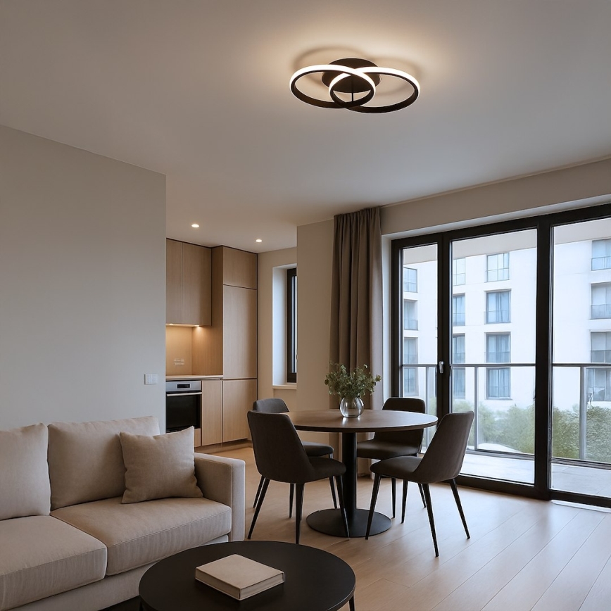 Plafonnier LED TITANO LED/12W/230V noir