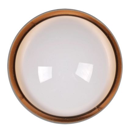 Plafonnier LED TULUZA LED/24W/230V diam. 40 cm marron