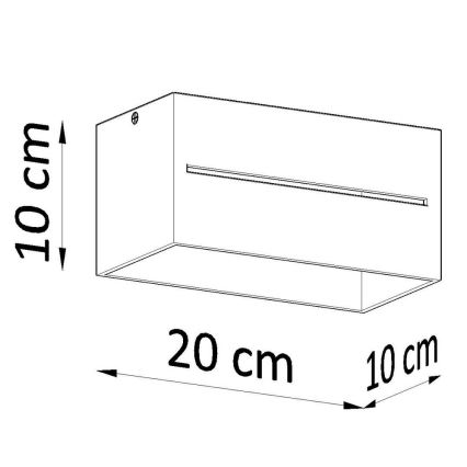 Plafonnier LOBO 2xGU10/40W/230V gris