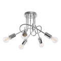Plafonnier LOOP 5xE27/15W/230V chrome brillant