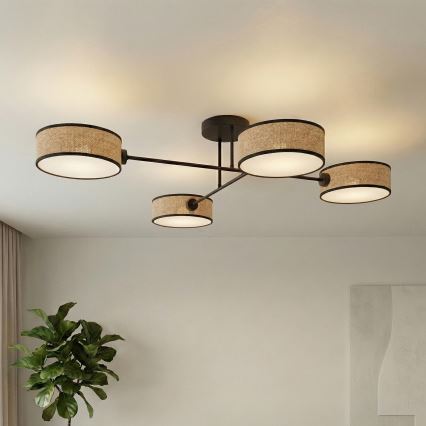 Plafonnier MAGA 4xE14/10W/230V beige
