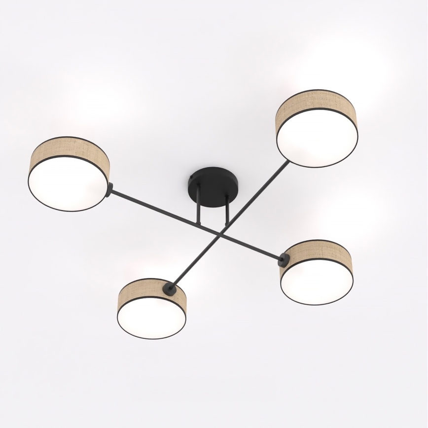 Plafonnier MAGA 4xE14/10W/230V beige