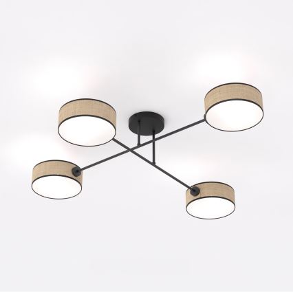 Plafonnier MAGA 4xE14/10W/230V beige