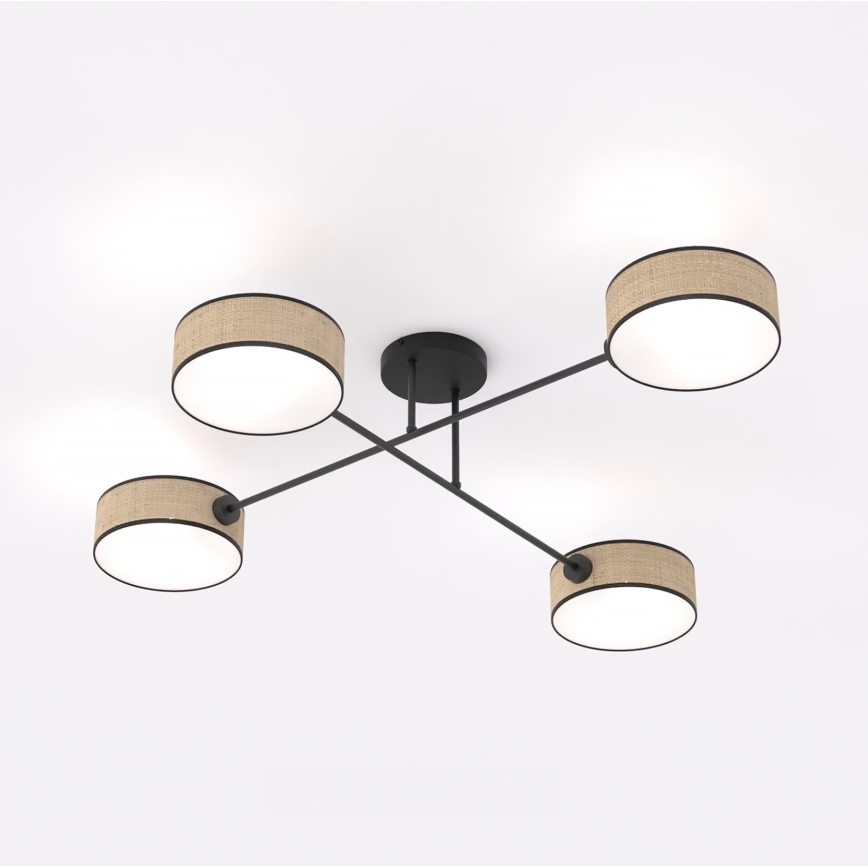 Plafonnier MAGA 4xE14/10W/230V beige