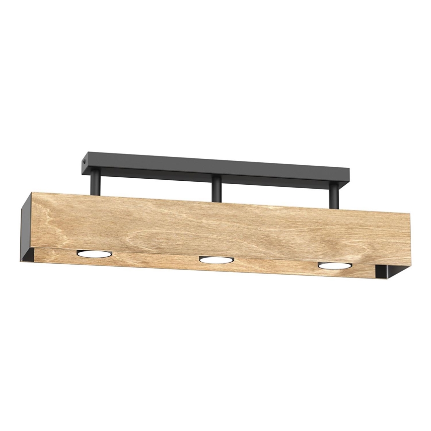 Plafonnier MAISON 3xGU10/8W/230V marron/chêne