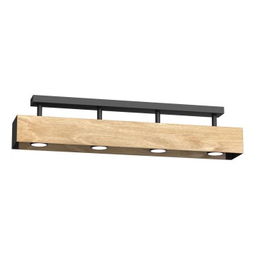 Plafonnier MAISON 4xGU10/8W/230V marron/chêne