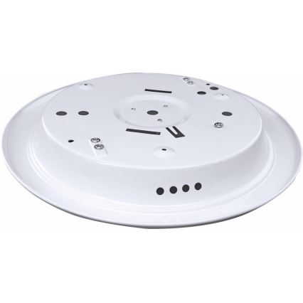 Plafonnier MANA 2xE27/40W/230V avec détecteur de mouvement et détecteur crépusculaire, Ø 30 cm, blanc