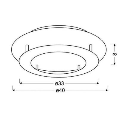 Plafonnier MERLE LED/18W/230V