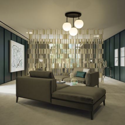 Plafonnier MOONLIGHT 3xE27/15W/230V noir