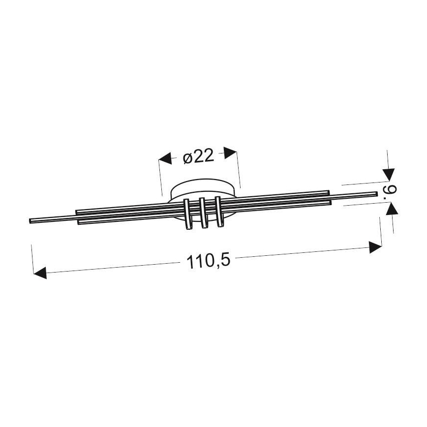 Plafonnier NAKSOS LED/40W/230V