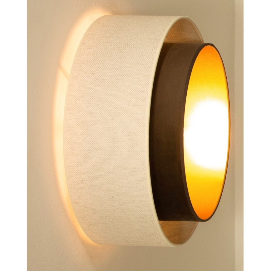 Plafonnier NATIA 1xE27/60W/230V blanc/marron