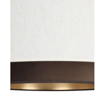 Plafonnier NATIA 1xE27/60W/230V Ø 45 cm blanc/marron