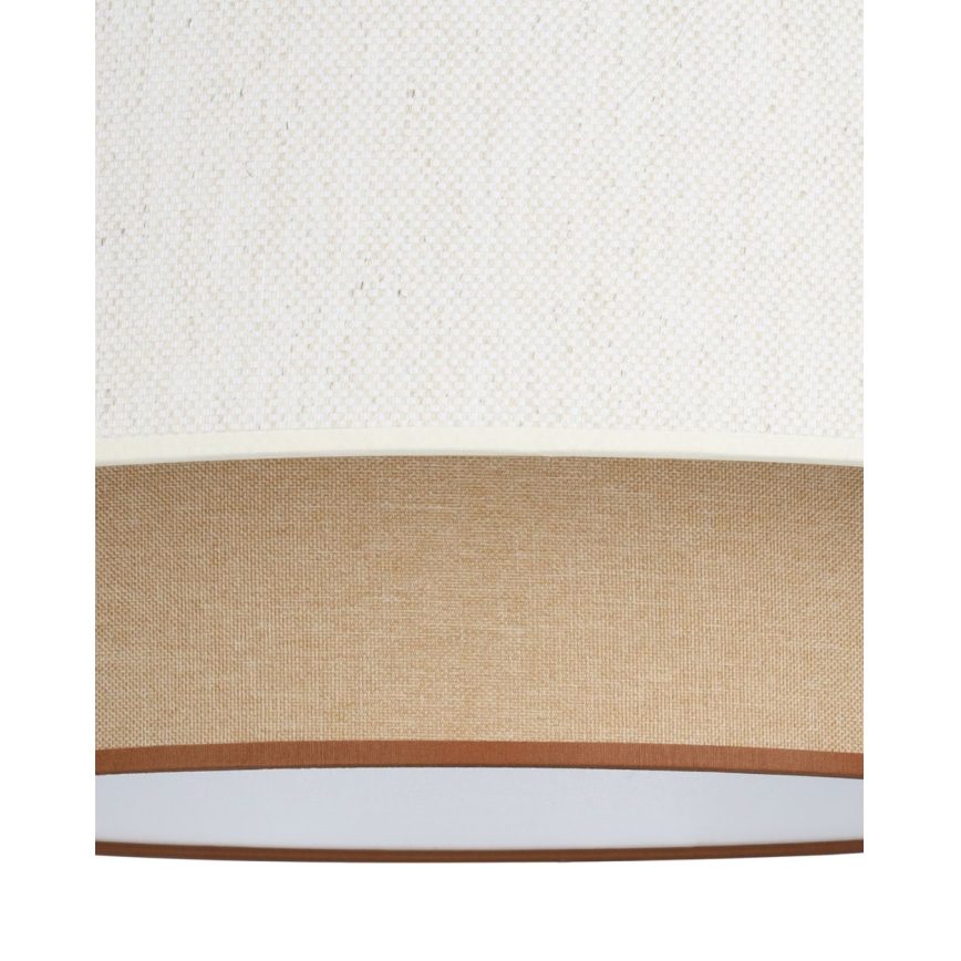 Plafonnier NATIA 1xE27/60W/230V Ø 45 cm blanc/marron
