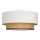 Plafonnier NATIA 1xE27/60W/230V Ø 45 cm blanc/marron
