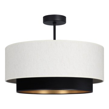 Plafonnier NATIA 1xE27/60W/230V Ø 45 cm blanc/noir