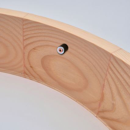 Plafonnier NATURAL 2xE27/60W/230V Ø 37,5 cm en pin