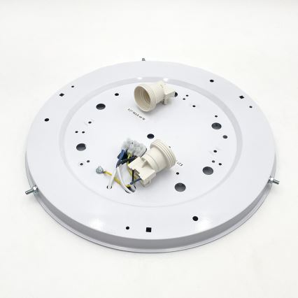 Plafonnier NATURAL 3xE27/15W/230V Ø 37,5 cm pin/blanc